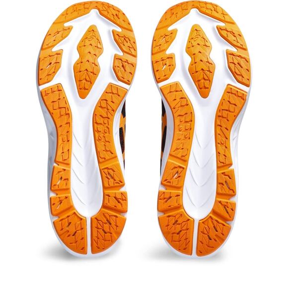ASICS Men\'s DYNABLAST 3 Running Shoes, 14 M, Black/Bright Orange